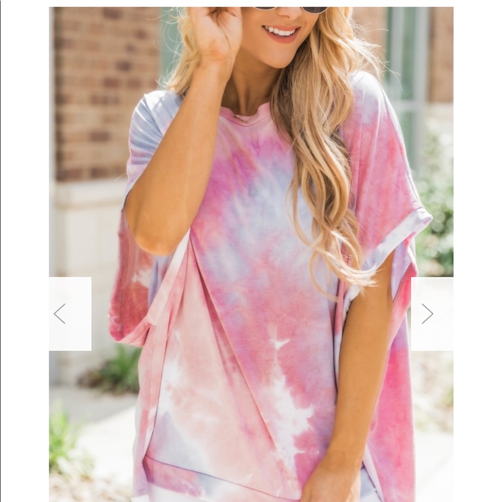 Pink Lily Tie Dye top